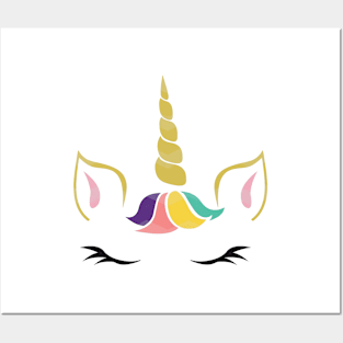 cute unicorn Posters and Art